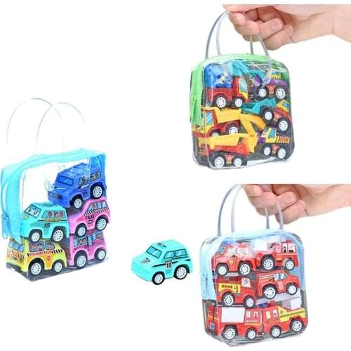 Childrens Cartoon Mini Inertial Pull Back Car Set, Toy Car Model, Childrens Toy