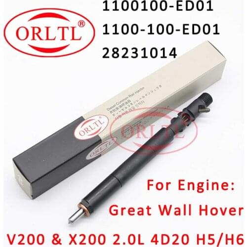 Common Rail Injector 1100100-ED01 Diesel Nozzle ED01 New Auto Sprayer 28231014 For Great Wall Hover V200 X200 4D20 H5 And H6