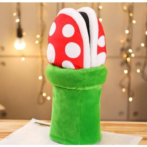 Creative Cannibal Flower Cosplay Shoes Soft Plush Toys Cosplay Slippers Stuffed Toys dolls Gift Game Toys