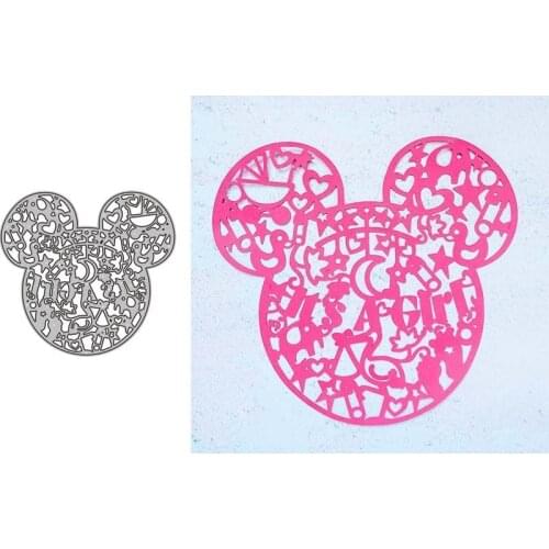 Metal Cutting Dies ITS A GIRL Flowers Stencils for DIY Scrapbooking Album Stamp Paper Card Embossing New Die Cut
