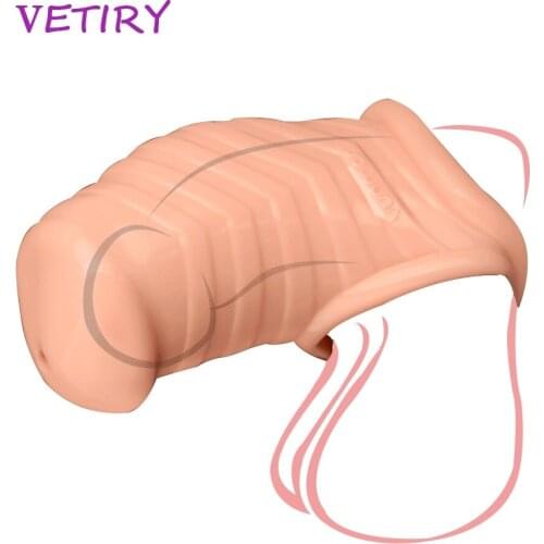 Male Chastity Device with Scrotum Ring Cock Cage Delay Time Cock Ring Penis Extender Sex Toys for Adults Men Dildo Enlargement