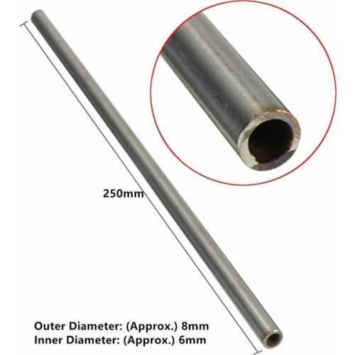 One 8x6x250mm304 stainless steel capillary tube, corrosion and oxidation resistance, high temperature resistance