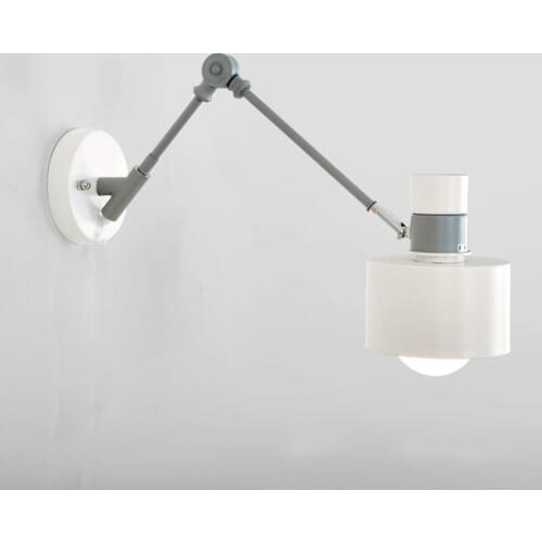 Nordic wall lamp simple macarons living room bed head retractable solid wood wall lamp creative corridor wall lamp LU8211814