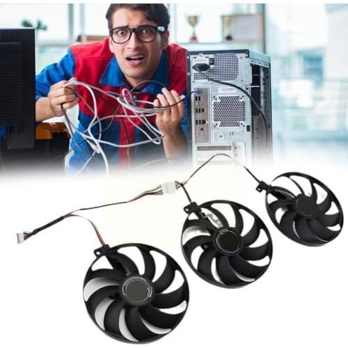 Replacement Cooler Fan T129215SU 12V 0.5A 88mm For ASUS 8GB RTX2080TI Graphics RX5700 RX5700 Cooling ROG Card OC XT STRIX W6W7