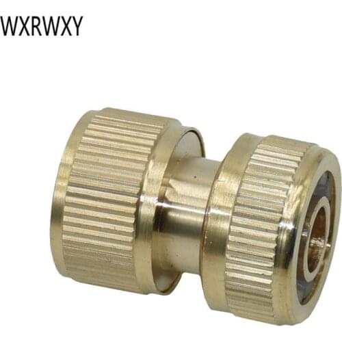 Wxrwxy brass hose connector 1/2 brass connector hose tap water gun accessories Copper 16 mm quick fitting adapter 1 pcs