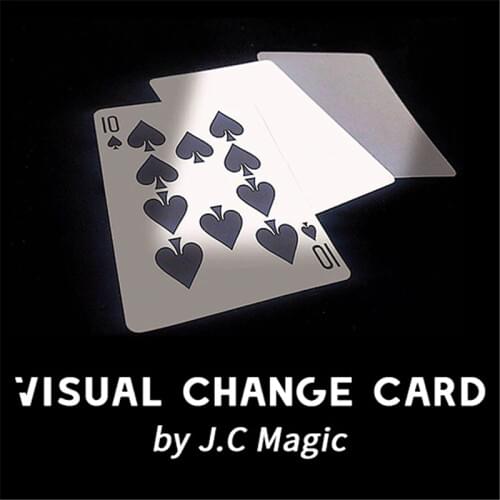 Visual Change Card By J.C Magic Tricks Card Change Close Up Street Stage Magic Props Illusions Gimmick Mentalism Comedy