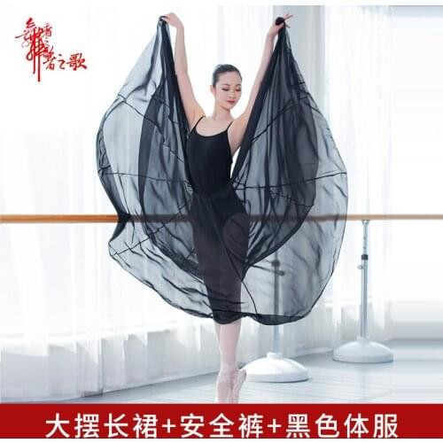 Adult Ballet Dance Skirt Big Long Dance Dress Dance Practice Veil Square Dancing Dress Dance Dress Performance Skirt