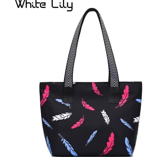 White Lily Women's Bags With Flowers