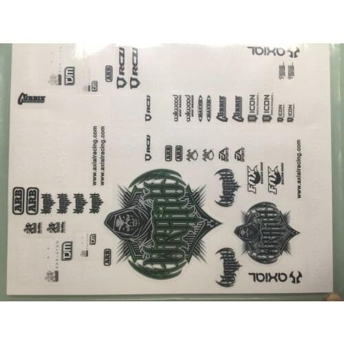 1/10 Scale Axial SCX10 WRANGLER CRAWLER TRUCK Decals Fits Capo jkmax CD15827 jRAXXAS TRX4 AX90046 TAMIYA YJ CC01 Hliux LC70 80