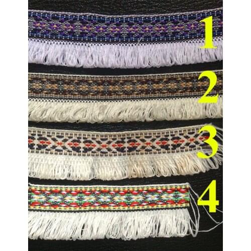 2.7-3.2cm white and off-white tassel ribbons, fringe ribbon, LD170725D