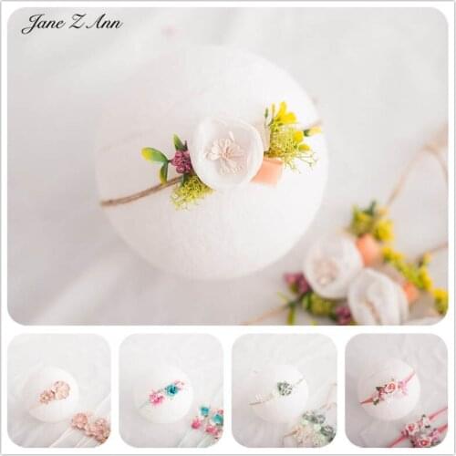 Jane Z Ann Baby Photo Headwear Handmade Head flower Newborn studio photography shooting accessories