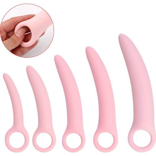 New 5 Sizes Silicone Crescent Anal Plug Female Butt Plug Dildo Anal Stimulation G-Spot Masturbation Adult Sex Toys For Women Men