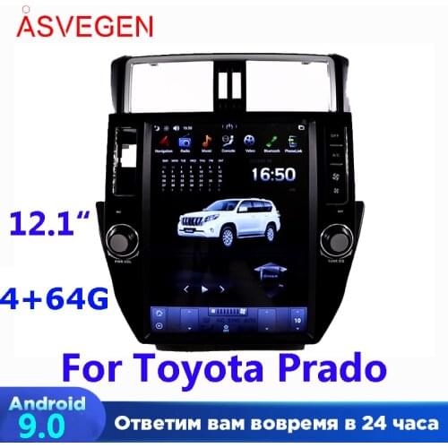 Asvegen 12'' Android 9.0 For Toyota Prado 2010-2013 With 4G+64GB Car Stereo Radio Multimedia Player GPS Navigation