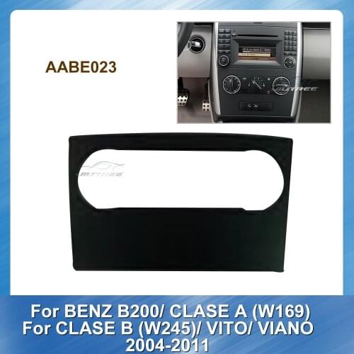 Car Radio Fascia Audio Frame For BENZ B200 CLASEA W169 CLASE B W245 VITO VIANO 2004-2011 Car GPS Navigation Fascia Panel