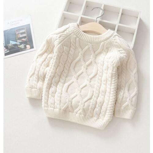 Kids Boys Sweater Girls Clothes Autumn/winter Thick Sweater Children Knit Bottoming Shirt Sweater Kids Baby Warming Clothing