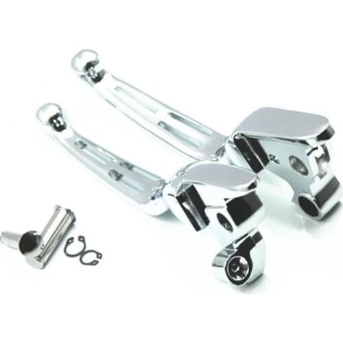 Drag Specialties Chrome Slotted Clutch Brake Levers For Harley Street Glide FLHX
