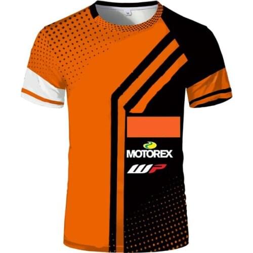 Summer T-Shirt For KTM Red Color Bull Moto GP Factory Racing Team Motorcycle Motocross Riding Bike Off-road Team Jersey