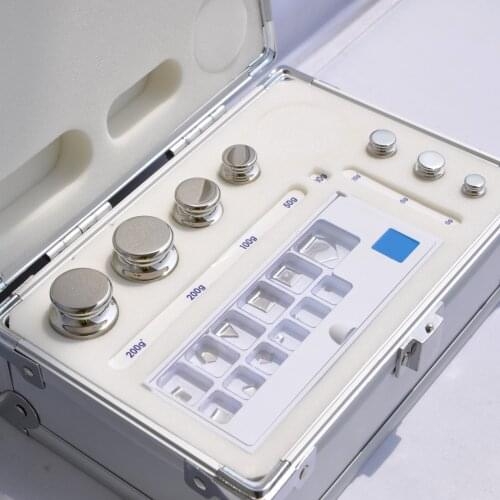 Lab Non Magnetic Stainless Steel Test Standard Calibration Weights Set E2 Class 1mg-200g