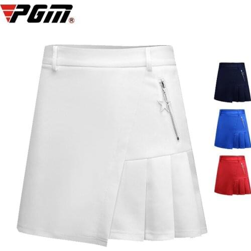 Summer Spring Skirt Safety Hakama Pleated Polyester Solid Color Sports And Leisure Golf Skirt