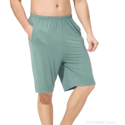 Mens summer new thin Loungewear soft stretch plus size man home casual shorts cotton loose pants Pajamas extra large Home Wear
