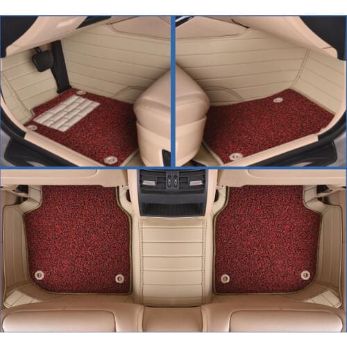 Myfmat custom foot leather CAR floor mats for VW BORA MAGOTAN BEETLE PHAETON TOUAREG TERAMOUT free shipping easy cleaning cozy