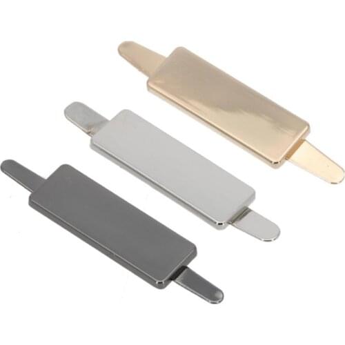 20 Pieces 20*8 MM Zinc Alloy Strip Blank Trademark Clothing Bags Hardware Tags Leather Accessories Metal Labels For Clothing