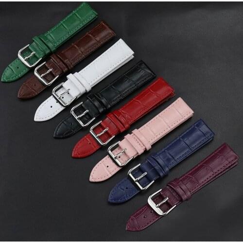 Genuine Leather Strap 10mm 12mm 14mm 16mm 18mm 20mm 22m 24mm High Quality Black Watch Band Accessories Brown Belt Watchbands