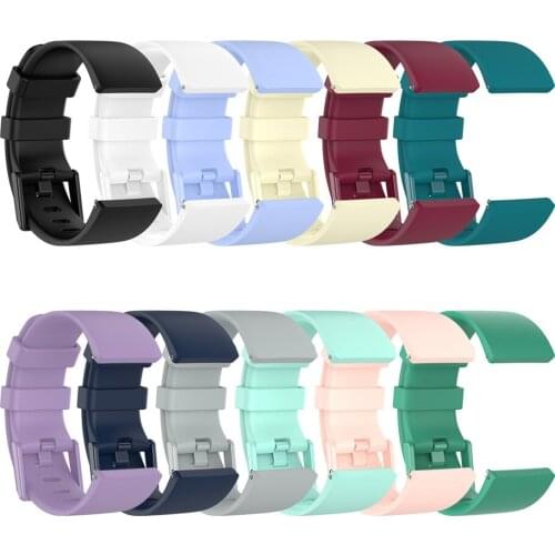 23cm Replacement Silicone Watch Band Strap for Fitbit Versa 2/ Versa/ Versa Lite Smartwatch Bracelet Unisex Accessories