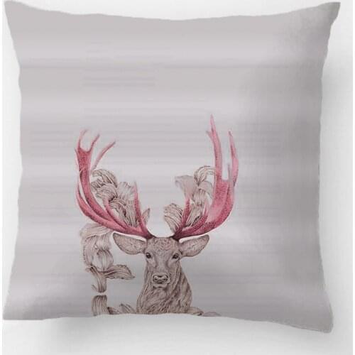 Christmas Deer Throw Pillow Case Decorative Cushion Cover Pillowcase Customize Gift High-Quality By Lvsure For Car Sofa Seat