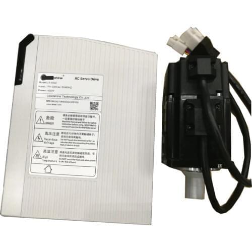 High Voltage AC Servo Driver kit With Brake L5-400Z + ACM4001L2H-B0-D-SS 100W 0.32N.m 1A Shaft Diameter 8mm With Cable