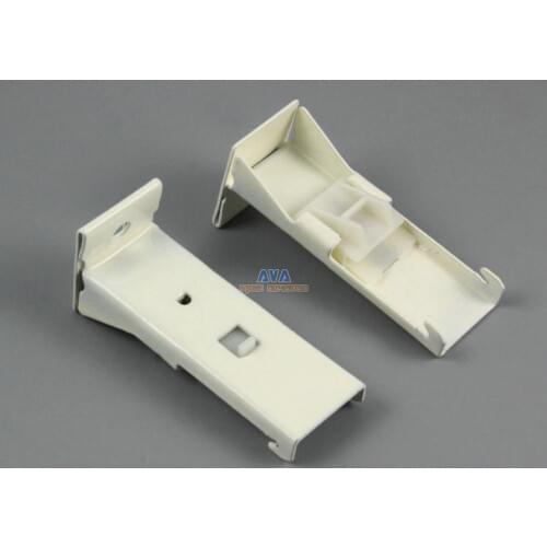 10 Pieces L Shape Curtain Track Bracket Curtain Track Brace 58x20x25mm