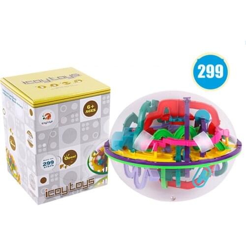 299 Level 3D Magic Maze Ball Puzles Perplexus Magical Intellect Ball Educational Toys Marble Puzzle Game IQ Balance Toy