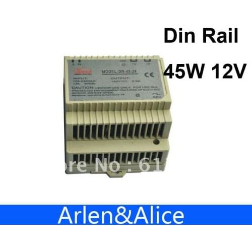 45W 12V Din Rail Single Output Switching power supply
