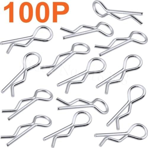 100pcs 1/5 1/8 Scale Large Body Clips 1.5x27mm RC Car Parts Truck Buggy Shell For Redcat HSP Traxxas Losi Axial Exceed Himoto