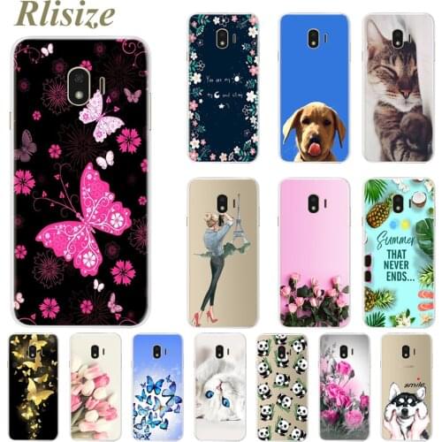 Phone Case For Samsung Galaxy J4 2018 Cases Cute Cartoon Soft Silicon Back Cover For Samsung Galaxy J4 2018 J400 J400F SM-J400F