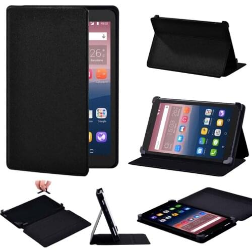 Tablet Case for Alcatel OneTouch Pixi 3 7" 8" 10" /Pixi 4 7" PU Leather Flip Smart Cover Case + Free Stylus