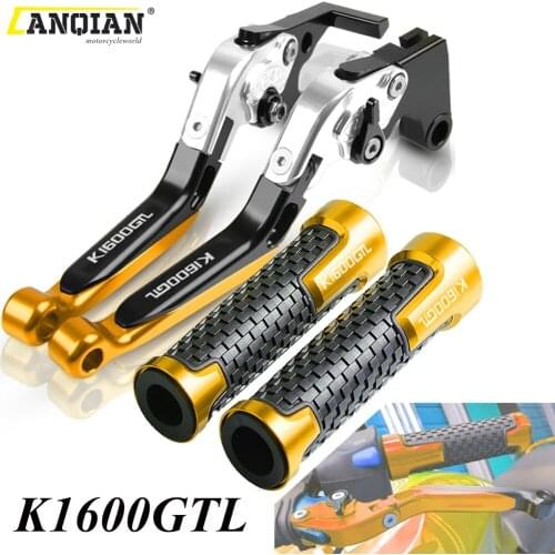 For BMW K1600GTL 2017-2018 Motorcycle Accessories CNC Adjustable Extendable Brake Clutch Lever Handle Bar Grips K1300 K 1600 GTL