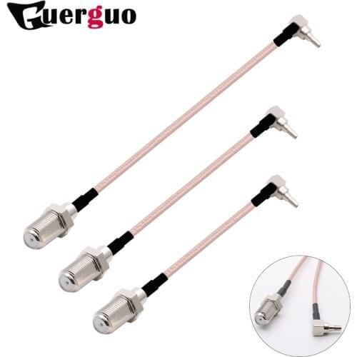 F to CRC9 Cable F Female switch CRC9 Right angle RG316 pigtail 15cm/30cm/50cm/100cm custom cable adapter