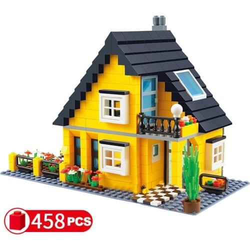 Wange Compatible City Architecture model capital building kits block kids toys children bricks France villa village sets