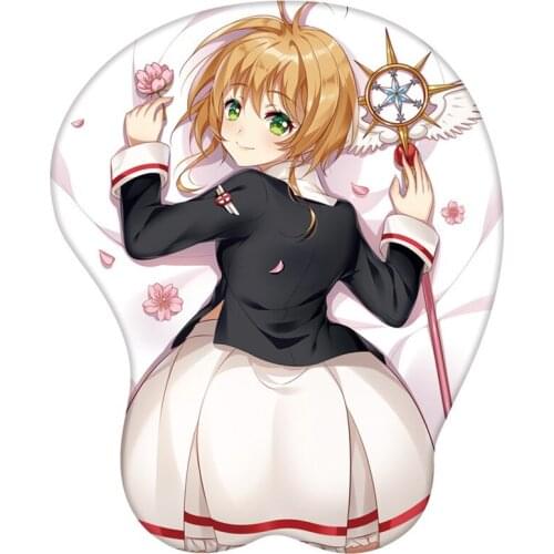 Kinomoto Cardcaptor Sakura CCS Cosplay Cute Wrist Rest silicon Mouse Pad Mat 3D Mousepad