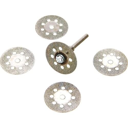 5Pcs/Lot 22mm Diamond Coating Cut Off Wheel Disc Rotary Tool Cutting Disc Wheel Kit For Cutting Stone Plastic Wood