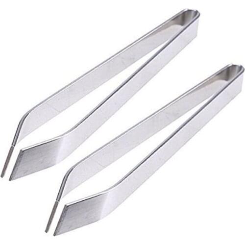 Set of 2 Professional Desareter Clamps in Stainless Fish Clamp Fish Clamp Tweezers Fish Claw Stopper Fish Clamp for Fish Tweezer