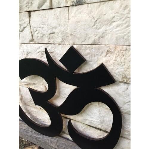Wood Art Om Sign Wall Decor, Yoga Studio Decor Yoga Meditation Room Decor, wall Art 3D Printed Design Wall