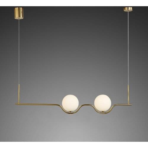 Nordic sphere chandelier Wave Metal E14 long wire light Dining Room Gold Led Chandelier Lighting Lustre living room chandelier