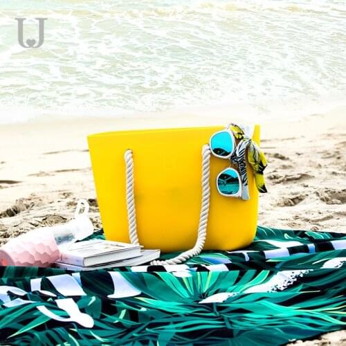 New Arrival Fashion Beach Totes Women Large Capacity Waterproof Storage Handbag Jelly Silicone