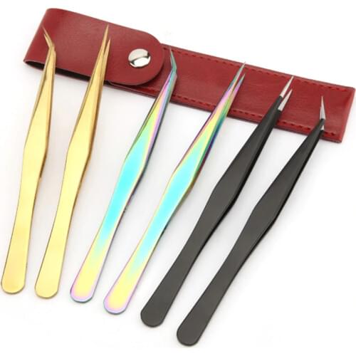 Original New Style Camellia False Eyelashes Grafting Flowering Boutique Tweezers High Precision Hyper Fine Tip