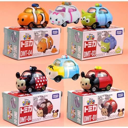 TAKARA TOMY Cars Anna Minnie Snoopy Mickey Froze.n Elsa Stitch Alloy Car Metal Model Car Childrens Collection Holiday Gift