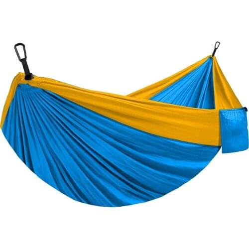Outdoor Hammock Single And Double Camping Hammock Indoor Color-Blocking Swing Hammock Safe And Durable Tienda De Campana