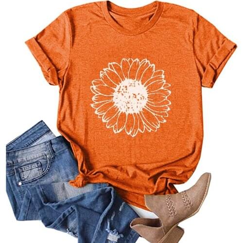 Women Casual Floral Printing T Shirts Summer Simple Short Sleeve Pullover Korean Outdoor Running Tops Comfy Crew Neck Рубашки