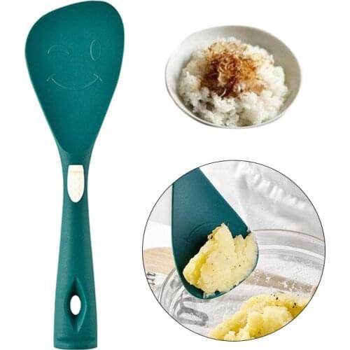 1Pc Rice Ladle Silicone Kitchen Accessories Tool Soup Spaghetti Rice Fried Eggs Server Tableware Kitchenware Cooking Utensils